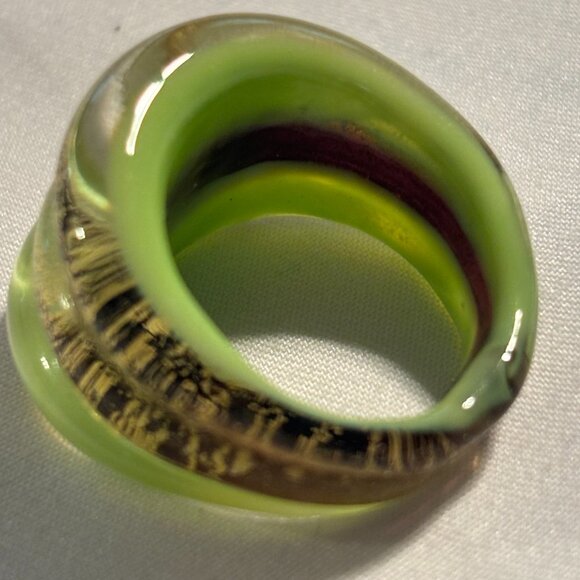 Murano Glass Ring - Size 8.5 - Picture 4 of 4